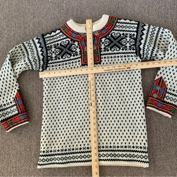 Dale of Norway Black and Cream Nordic Sweater - Picture 4 of 9